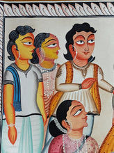 Load image into Gallery viewer, Godh Bharai : Midnapore patachitra painting by Bapi Chitrakar
