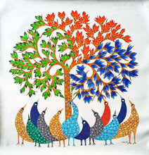 Load image into Gallery viewer, Tree of Life 2 : Gond canvas painting by Lilesh Kr Urweti