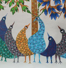 Load image into Gallery viewer, Tree of Life 2 : Gond canvas painting by Lilesh Kr Urweti