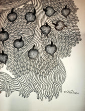 Load image into Gallery viewer, Tree Of Life - V by gond artist MANOJ TEKAM