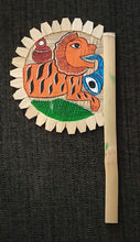 Load image into Gallery viewer, Hand-painted bamboo fan by Midnapore patachitra artists