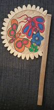 Load image into Gallery viewer, Hand-painted bamboo fan by Midnapore patachitra artists