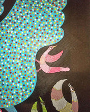 Load image into Gallery viewer, Mother and Babies Gond canvas painting by Lilesh Kr Urweti