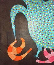 Load image into Gallery viewer, Mother and Babies Gond canvas painting by Lilesh Kr Urweti