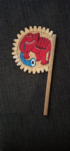 Load image into Gallery viewer, Hand-painted bamboo fan by Midnapore patachitra artists