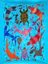 Load image into Gallery viewer, Water World Gond Canvas by Lilesh Kr Urweti