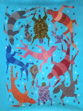 Load image into Gallery viewer, Water World Gond Canvas by Lilesh Kr Urweti