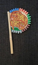 Load image into Gallery viewer, Hand-painted bamboo fan by Midnapore patachitra artists