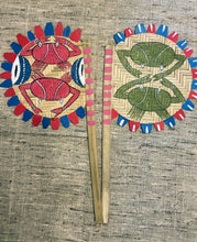 Load image into Gallery viewer, Painted bamboo hand-fan (both sides painted) by Midnapore patuas