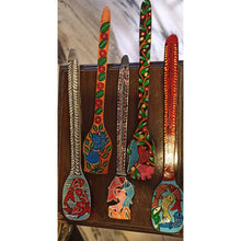 Load image into Gallery viewer, Wooden spoons painted by Midnapore patua artists
