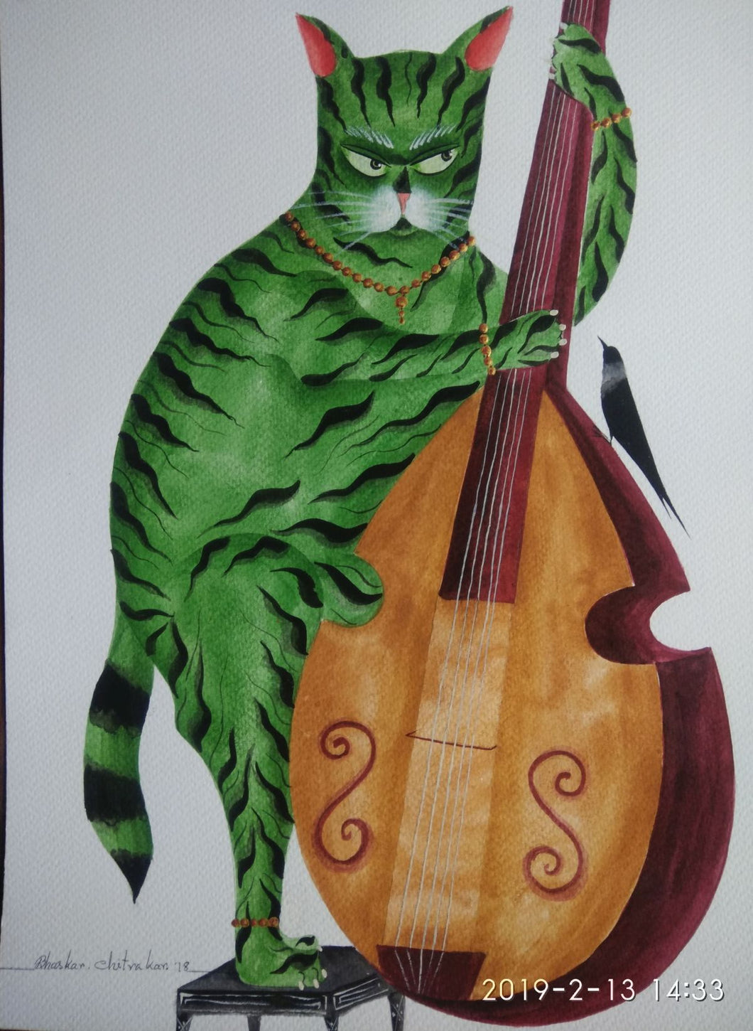 Jazz Cats - 3 by Bhaskar Chitrakar