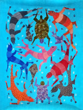 Load image into Gallery viewer, Water World Gond Canvas by Lilesh Kr Urweti
