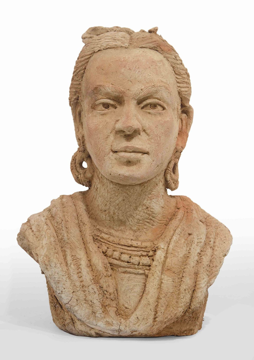 Frida 1 : Terracotta sculpture by RamKumar Manna